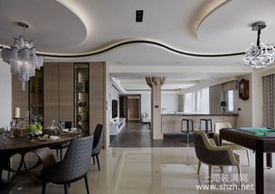 上海別墅裝修案例 現(xiàn)代風(fēng)加多元建材混搭，完美大氣宅